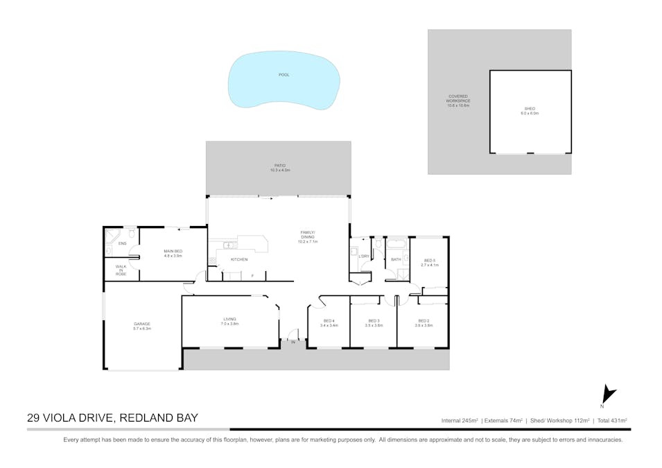 29 Viola Drive, Redland Bay, QLD, 4165 - Floorplan 1