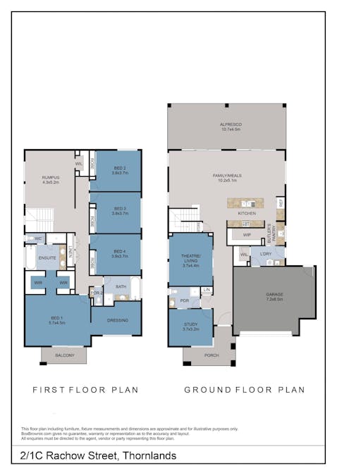 2/1C Rachow Street, Thornlands, QLD, 4164 - Floorplan 1