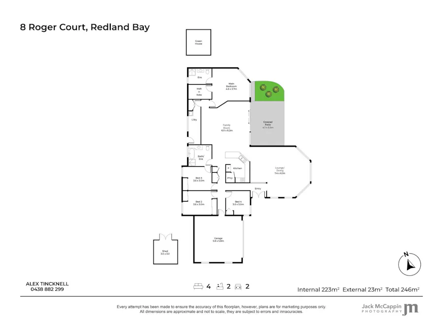 8 Roger Court, Redland Bay, QLD, 4165 - Floorplan 1