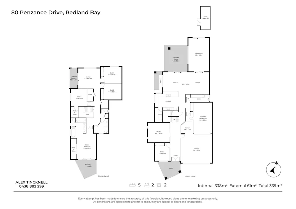 80 Penzance Drive, Redland Bay, QLD, 4165 - Floorplan 1