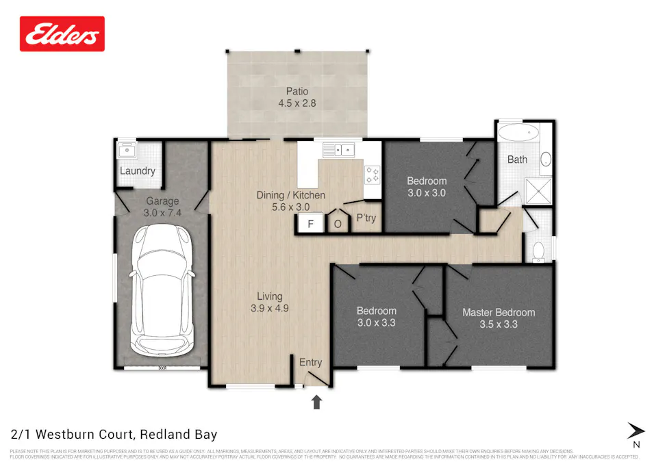 2/1 Westburn Court, Victoria Point, QLD, 4165 - Floorplan 1