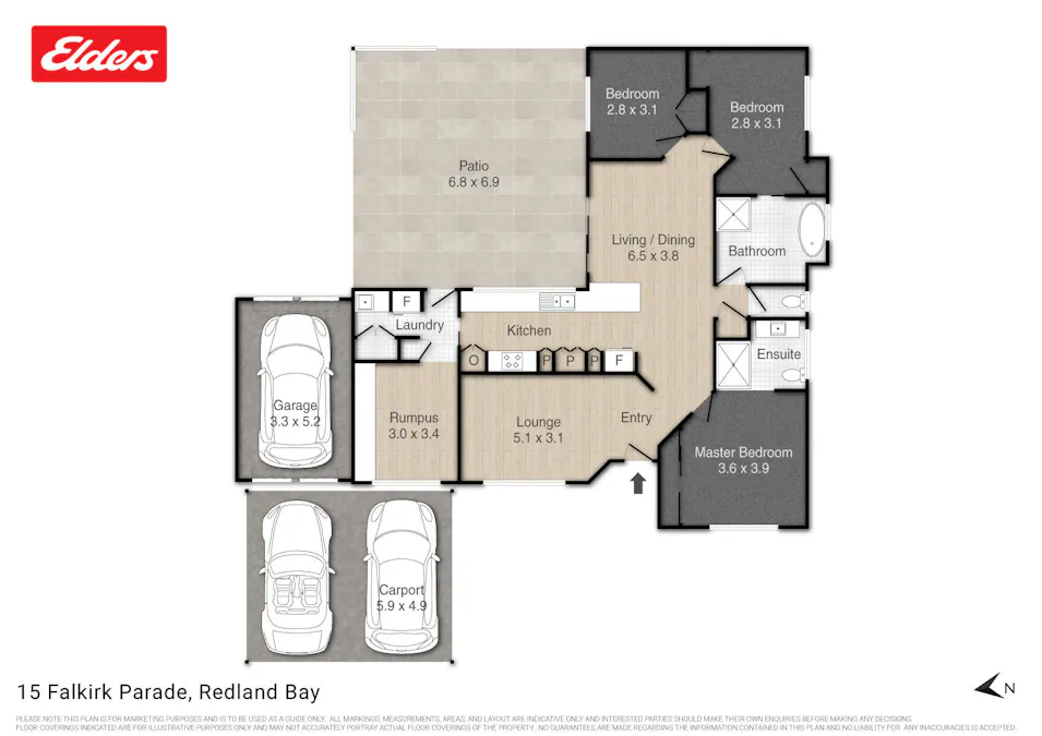 15 Falkirk Parade, Redland Bay, QLD, 4165 - Floorplan 1