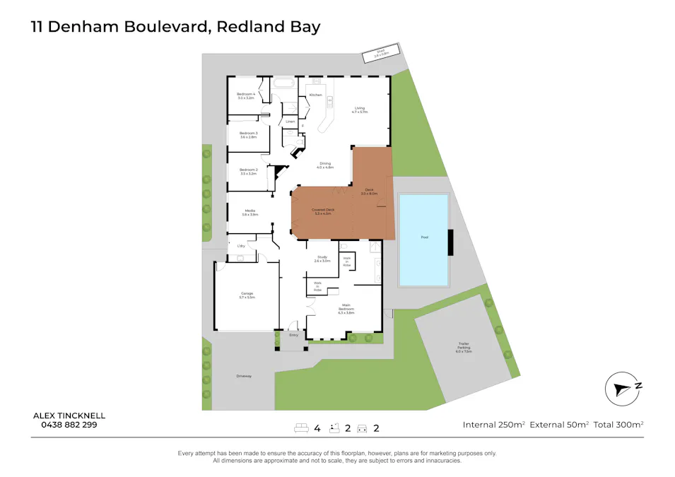 11 Denham Boulevard, Redland Bay, QLD, 4165 - Floorplan 1