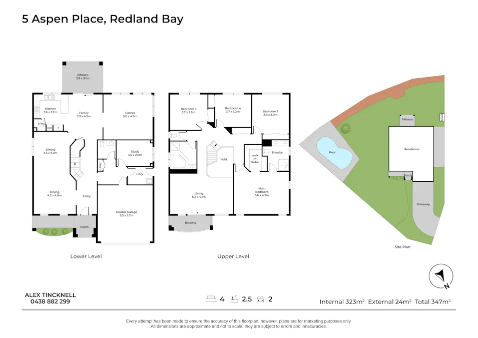 5 Aspen Place, Redland Bay, QLD, 4165 - Floorplan 1