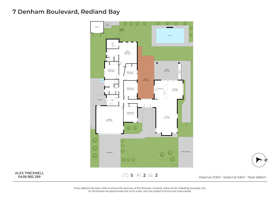 7 Denham Boulevard, Redland Bay, QLD, 4165 - Floorplan 1