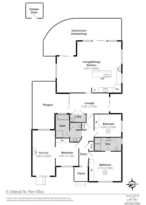 5 Chibnall Street, Port Elliot, SA, 5212 - Floorplan 1