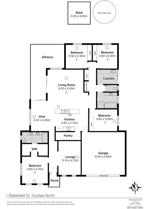 1 Wakefield Drive, Goolwa North, SA, 5214 - Floorplan 1