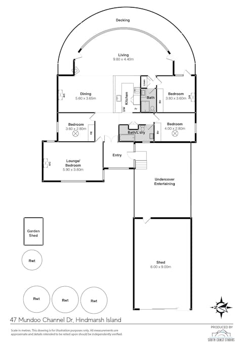 47 Mundoo Channel Drive, Hindmarsh Island, SA, 5214 - Floorplan 1