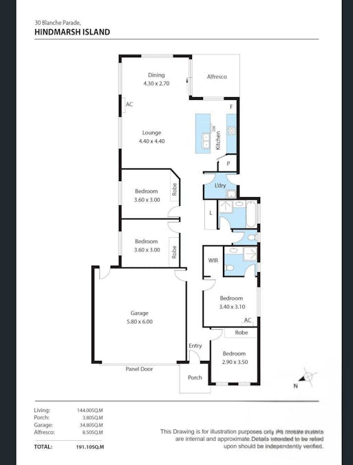 30 Blanche Parade, Hindmarsh Island, SA, 5214 - Floorplan 1