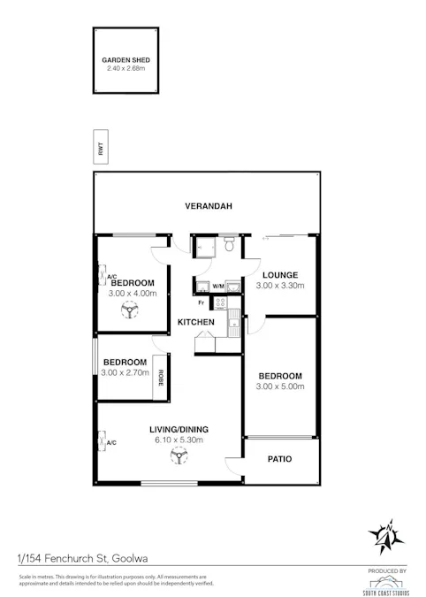 1/154 Fenchurch Street, Goolwa, SA, 5214 - Floorplan 1