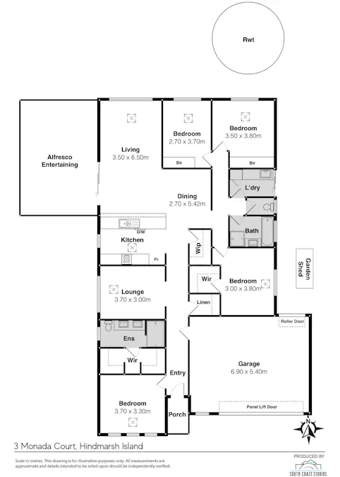 3 Monada Court, Hindmarsh Island, SA, 5214 - Floorplan 1