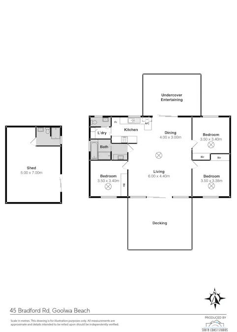 45 Bradford Road, Goolwa Beach, SA, 5214 - Floorplan 1