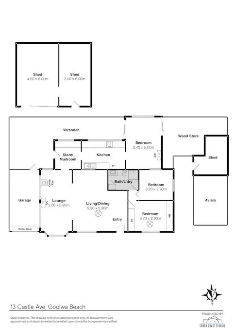 13 Castle Avenue, Goolwa Beach, SA, 5214 - Floorplan 1