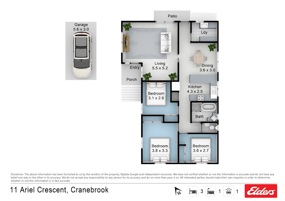 11 Ariel Crescent, Cranebrook, NSW, 2749 - Floorplan 1