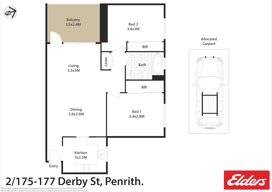 2/175-177 Derby Street, Penrith, NSW, 2750 - Floorplan 1