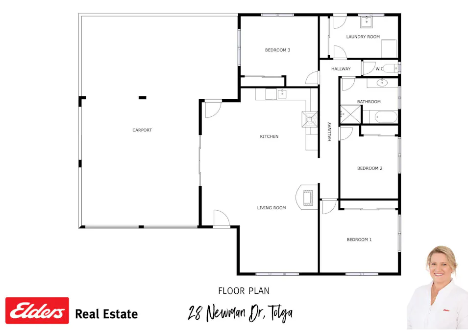 28 Newman Drive, Tolga, QLD, 4882 - Floorplan 1