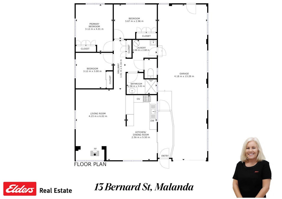 13 Bernard Street, Malanda, QLD, 4885 - Floorplan 1