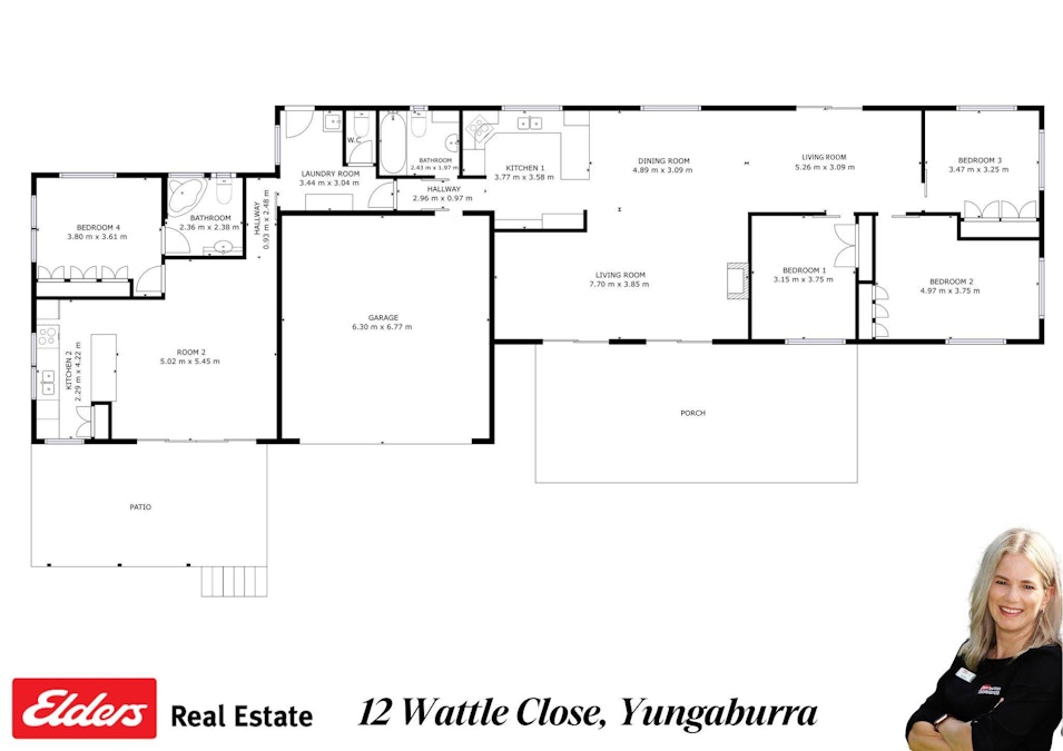 12 Wattle Close, Yungaburra, QLD, 4884 - Floorplan 1