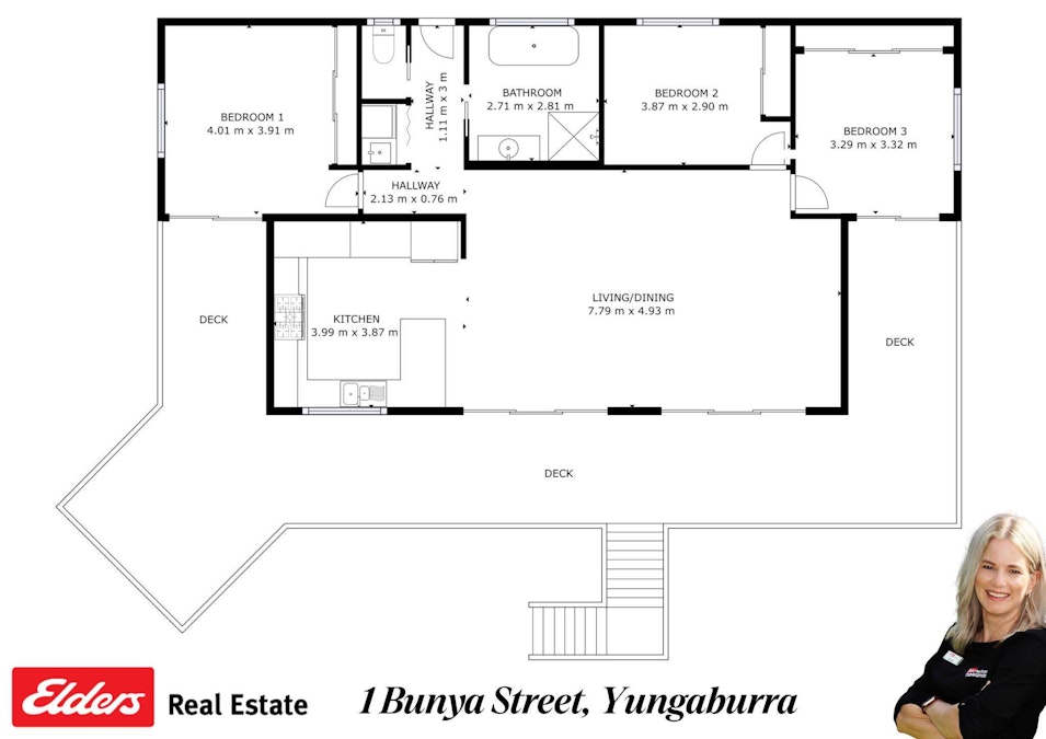 1 Bunya Street, Yungaburra, QLD, 4884 - Floorplan 1