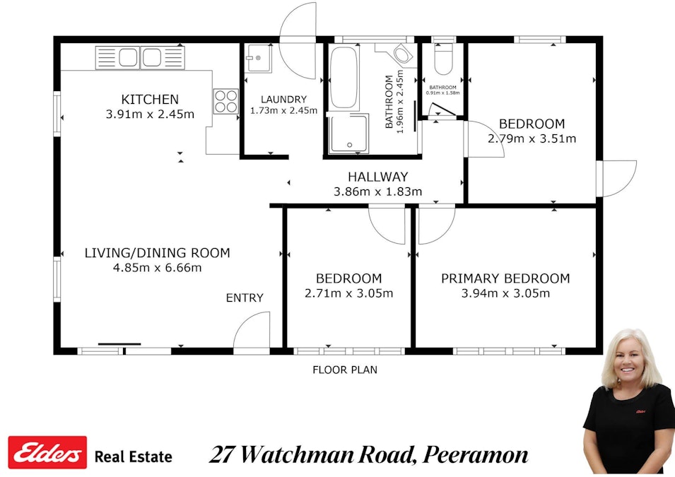 27 Watchman Road, Peeramon, QLD, 4885 - Floorplan 1