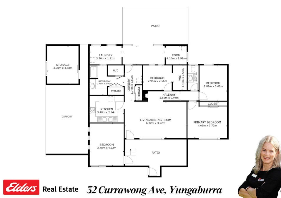 32 Currawong Avenue, Yungaburra, QLD, 4884 - Floorplan 1