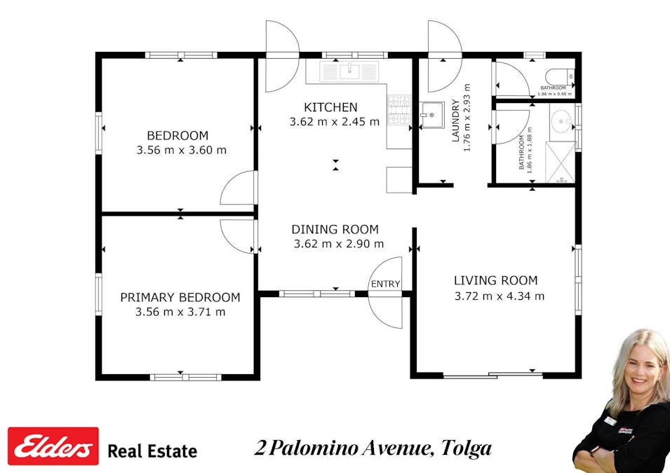 2 Palomino Avenue, Tolga, QLD, 4882 - Floorplan 1