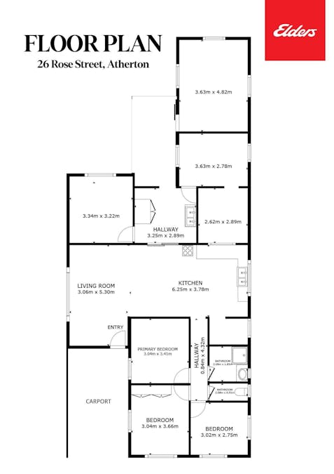 26 Rose Street, Atherton, QLD, 4883 - Floorplan 1