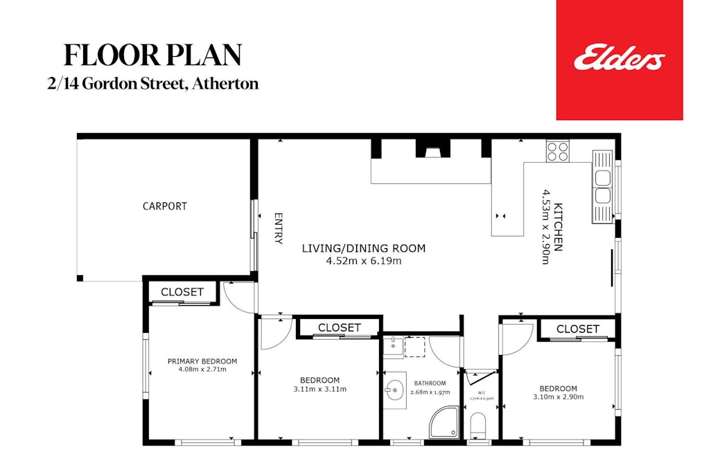 2/14 Gordon Street, Atherton, QLD, 4883 - Floorplan 1