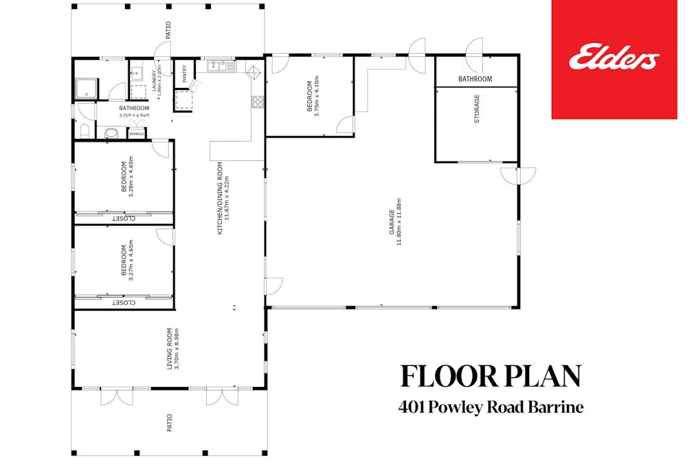 401 Powley Road, Barrine, QLD, 4872 - Floorplan 1