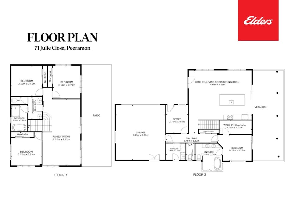 71 Julie Close, Peeramon, QLD, 4885 - Floorplan 1