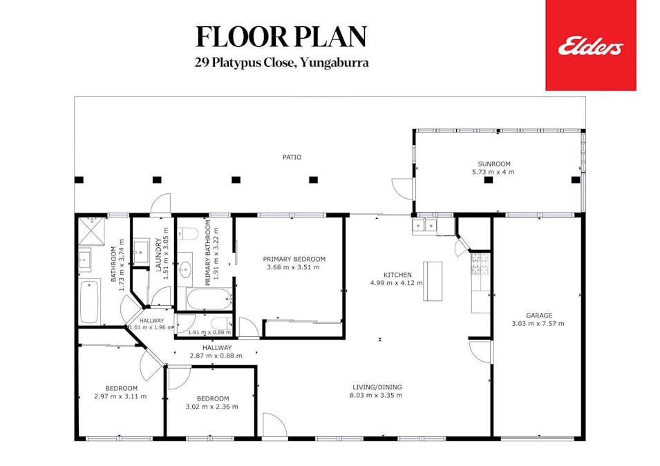 29 Platypus Close, Yungaburra, QLD, 4884 - Floorplan 1