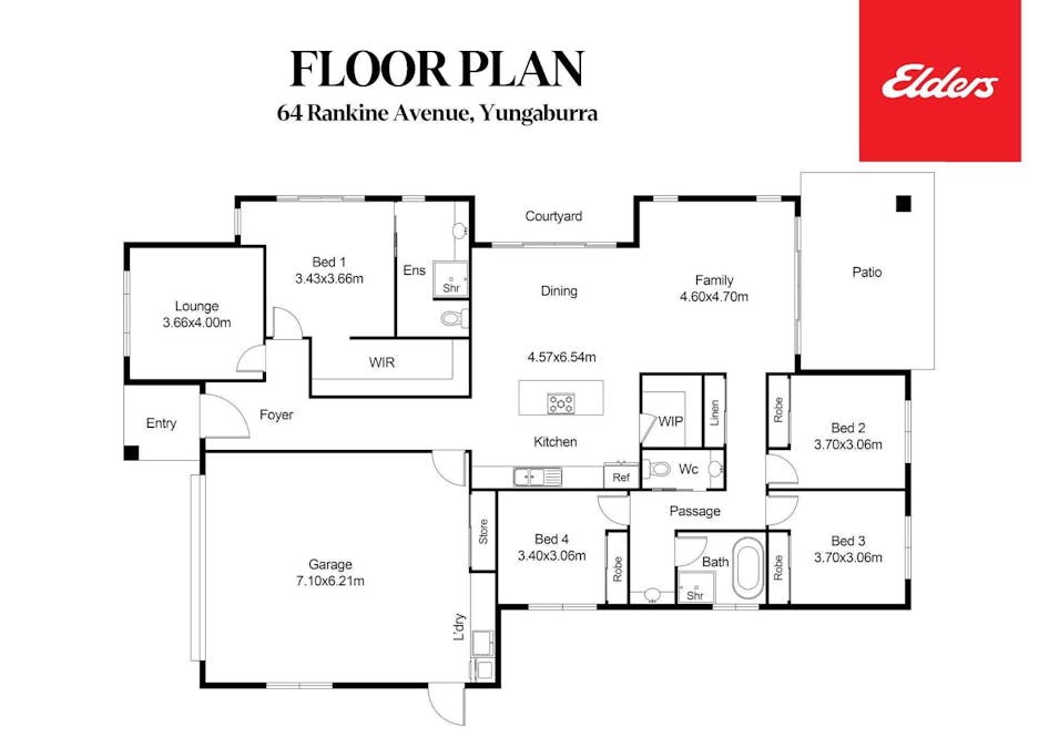 64 Rankine Avenue, Yungaburra, QLD, 4884 - Floorplan 1
