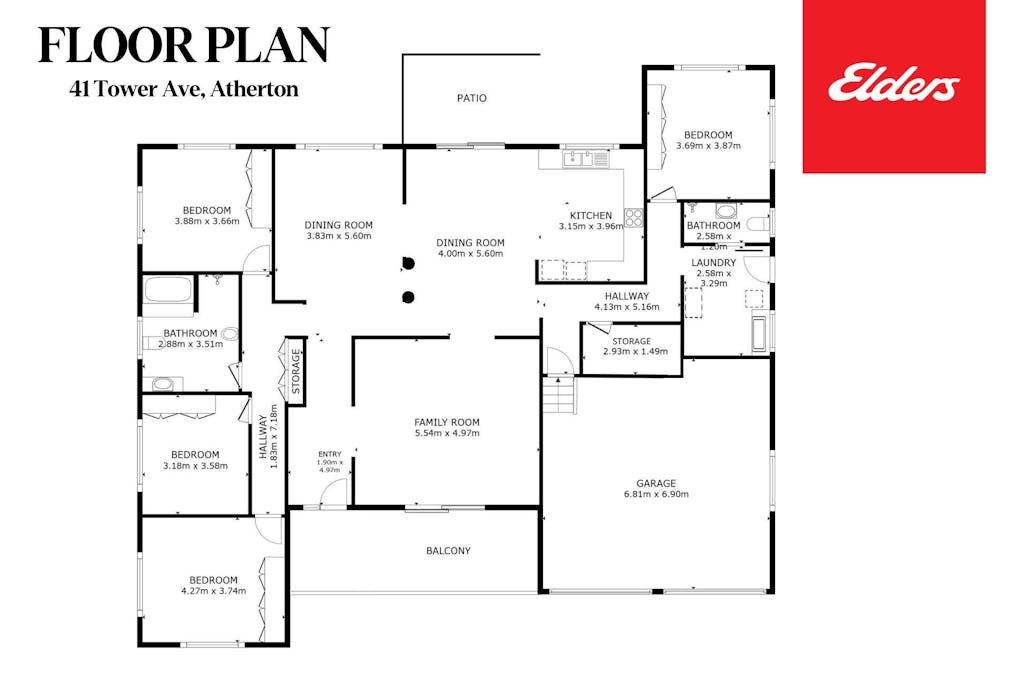 41 Tower Avenue, Atherton, QLD, 4883 - Floorplan 1
