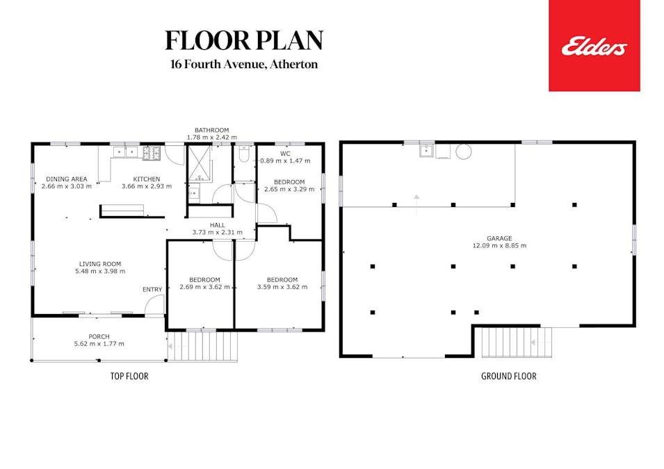 16 Fourth Avenue, Atherton, QLD, 4883 - Floorplan 1