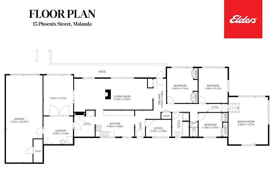 13 Phoenix Street, Malanda, QLD, 4885 - Floorplan 1