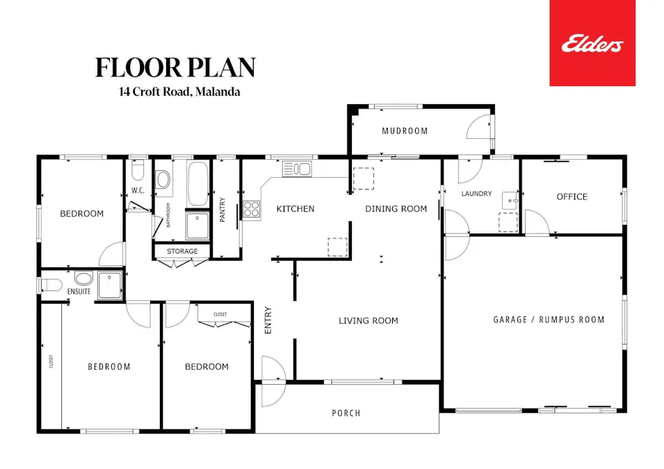 14 Croft Road, Malanda, QLD, 4885 - Floorplan 1