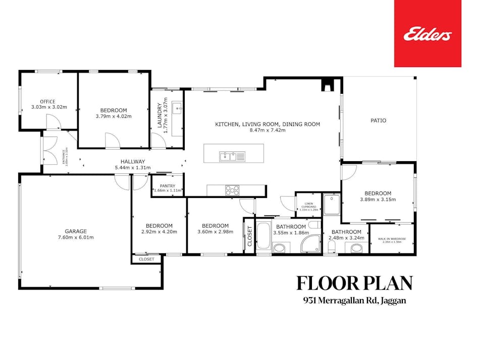 931 Merragallen Road, Jaggan, QLD, 4885 - Floorplan 1