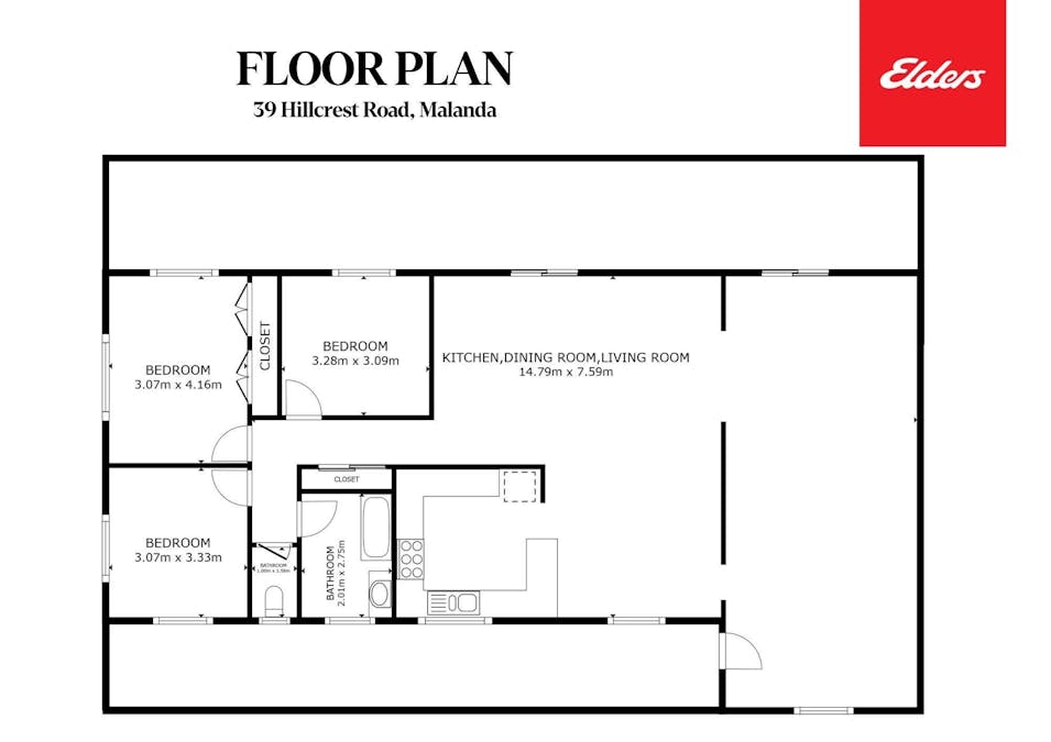 39 Hillcrest Road, Malanda, QLD, 4885 - Floorplan 1
