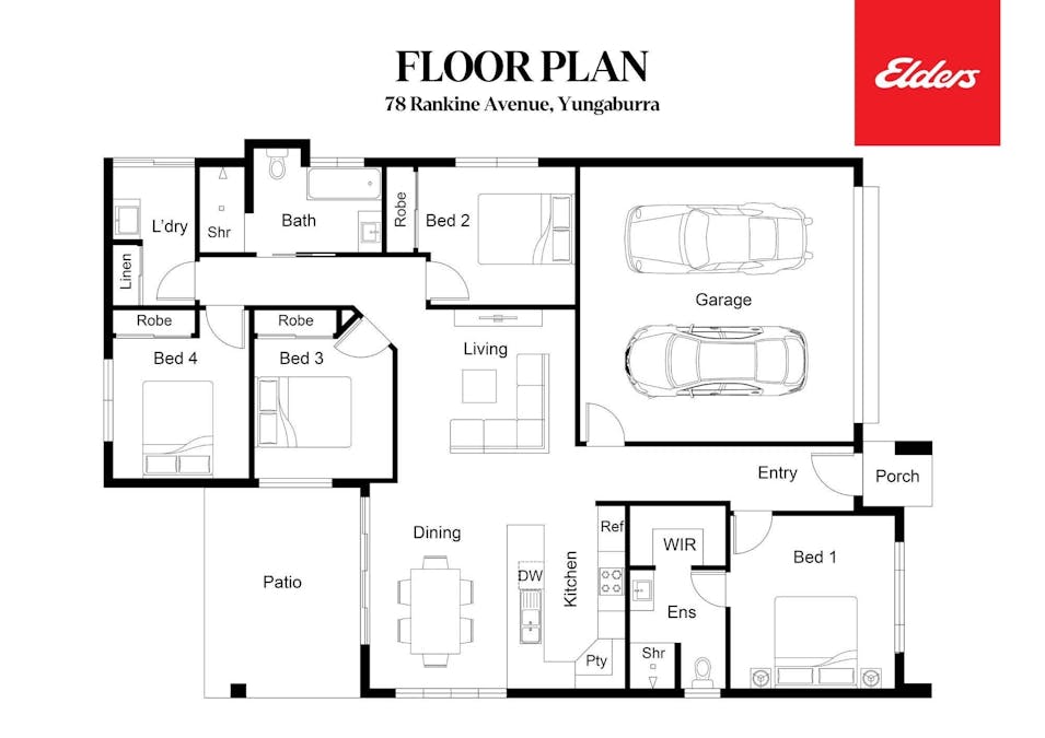 78 Rankine Avenue, Yungaburra, QLD, 4884 - Floorplan 1