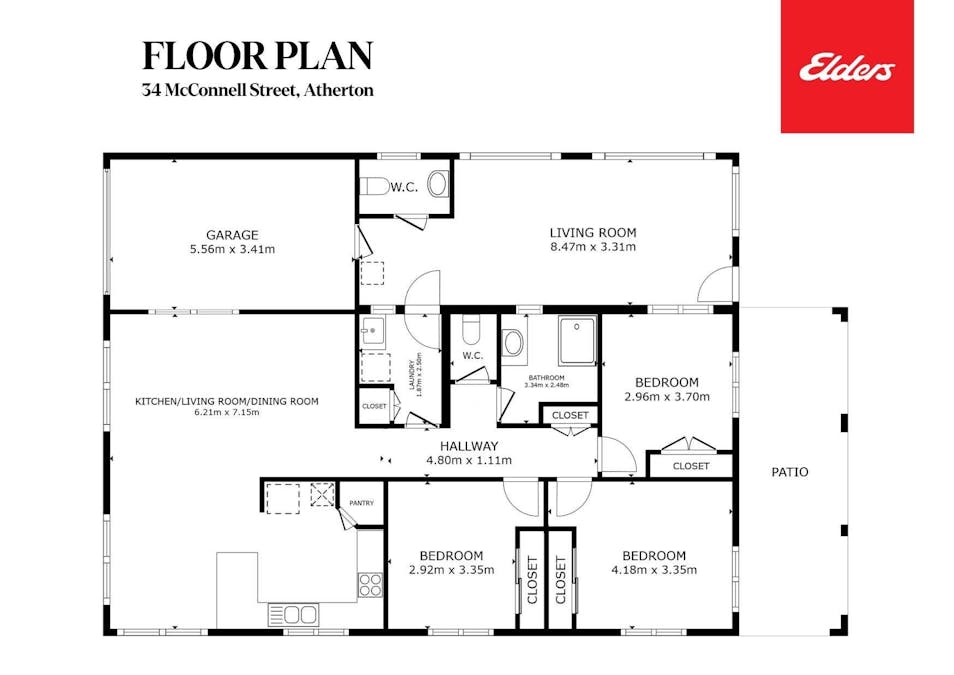 34 McConnell Street, Atherton, QLD, 4883 - Floorplan 1