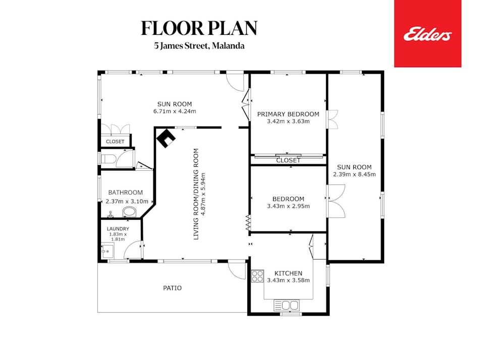 5 James Street, Malanda, QLD, 4885 - Floorplan 1