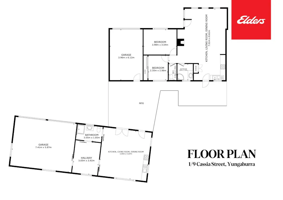 1/9 Cassia Street, Yungaburra, QLD, 4884 - Floorplan 1