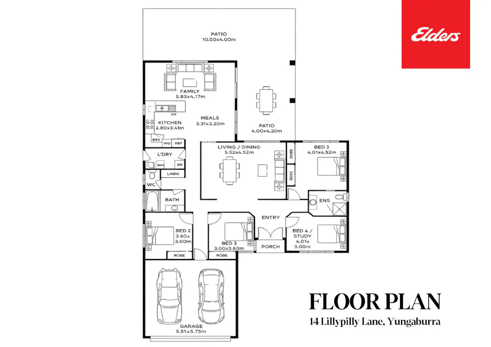 14 Lillypilly Lane, Yungaburra, QLD, 4884 - Floorplan 1