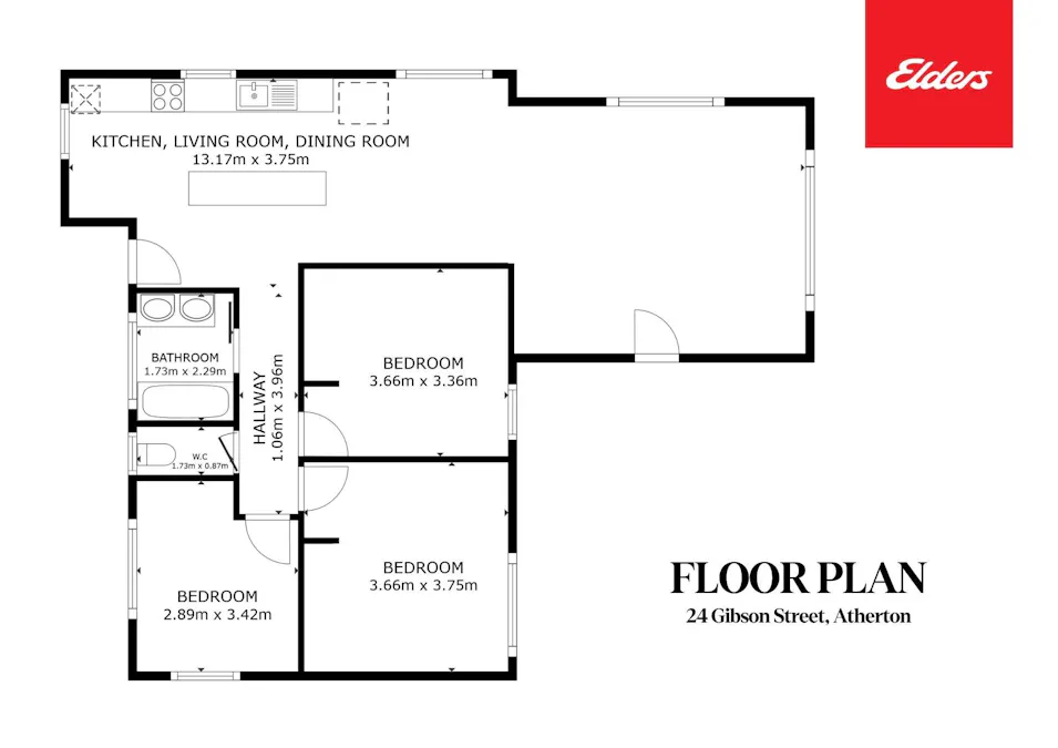 24 Gibson Street, Atherton, QLD, 4883 - Floorplan 1