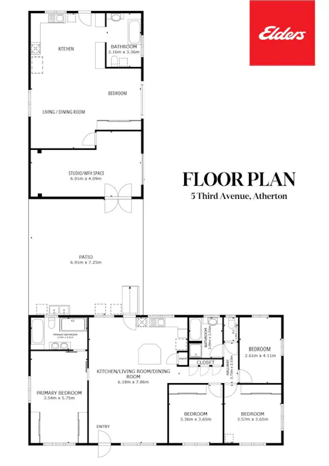 5 Third Avenue, Atherton, QLD, 4883 - Floorplan 1