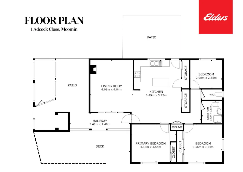 1 Adcock Close, Moomin, QLD, 4887 - Floorplan 1