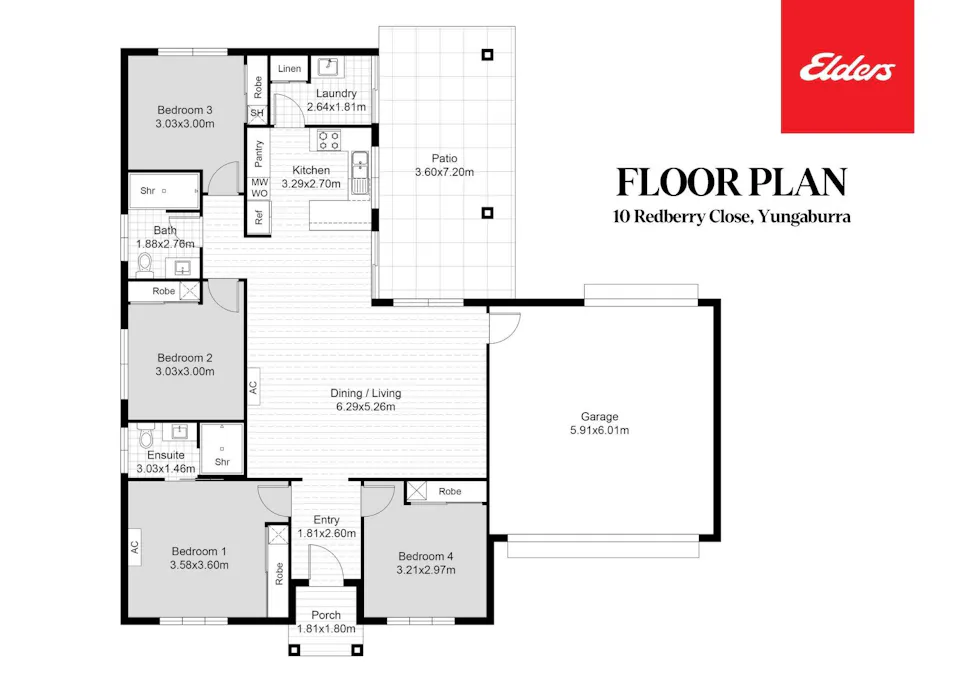 10 Redberry Close, Yungaburra, QLD, 4884 - Floorplan 1