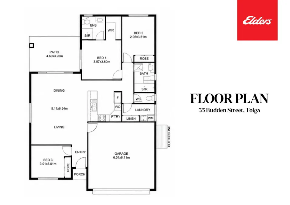 35 Budden Street, Tolga, QLD, 4882 - Floorplan 1