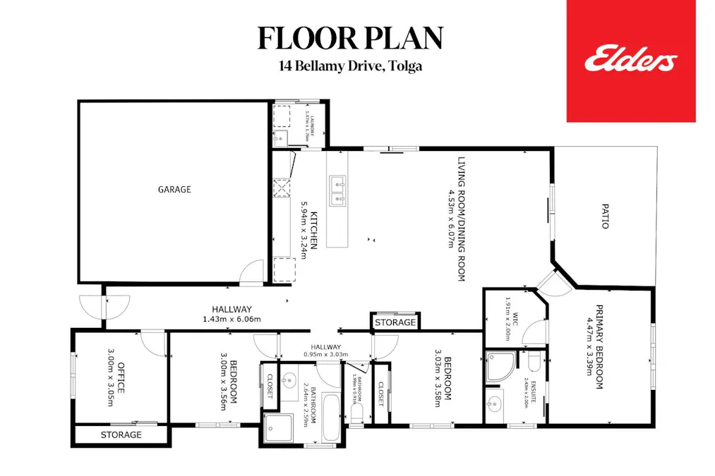 14 Bellamy Drive, Tolga, QLD, 4882 - Floorplan 1
