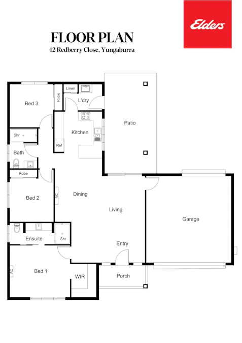 12 Redberry Close, Yungaburra, QLD, 4884 - Floorplan 1